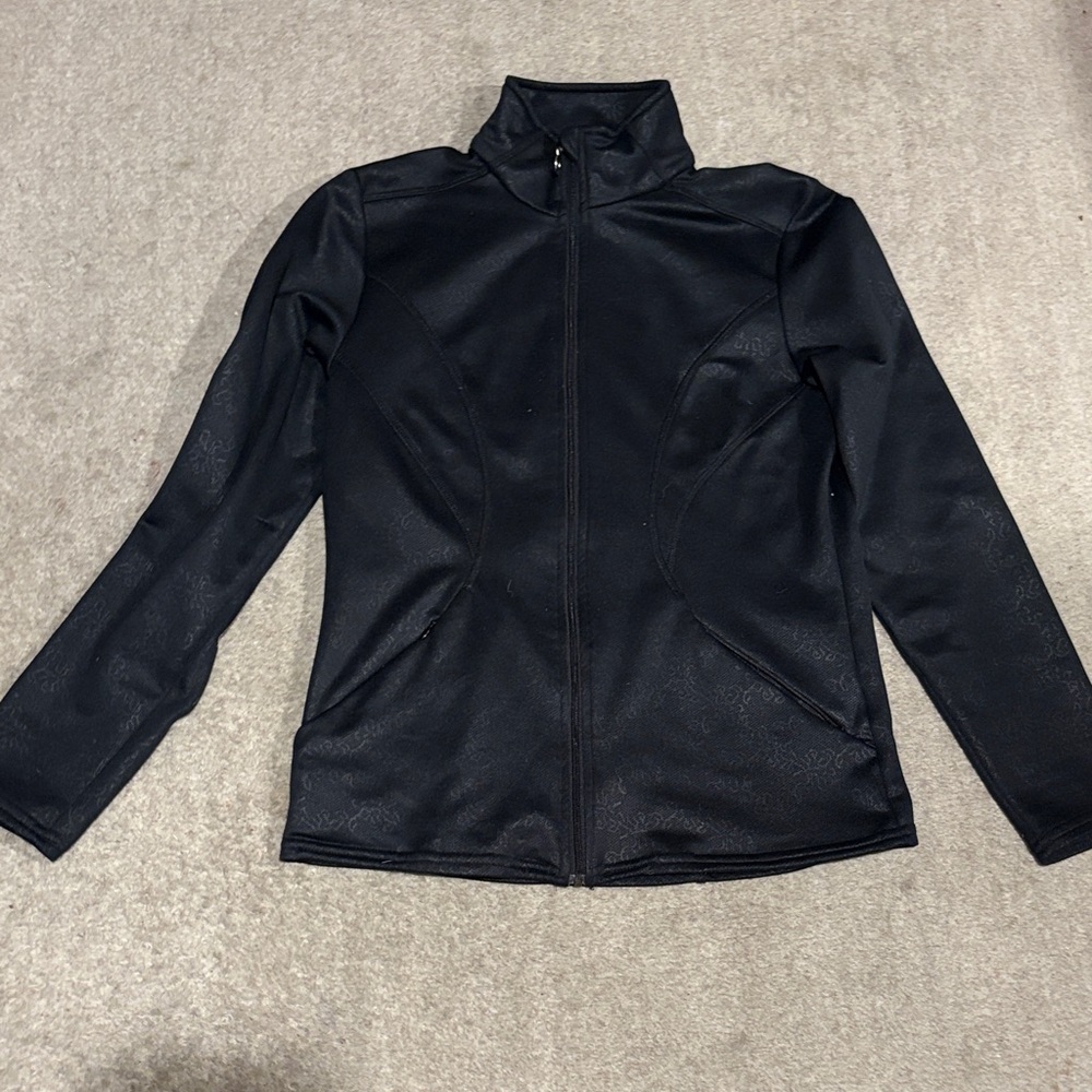 NILS outdoor luxury old money zip black jacket S